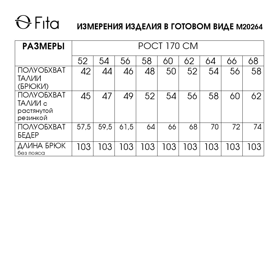 Брюки ФИТА 20264